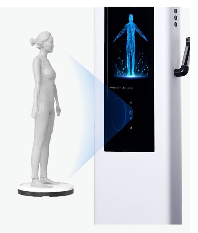 3D model tela nastao skeniranjem, prikazan na ekranu uređaja